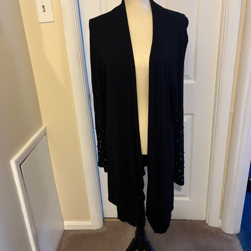 inc international concepts from Macys black with studded sleeves size XXL